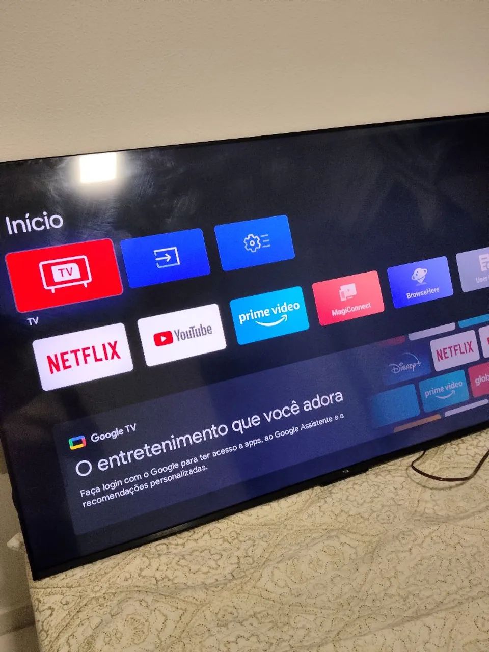 Tv tcl 55 polegadas 4k modelo novo garantia  - Foto 2