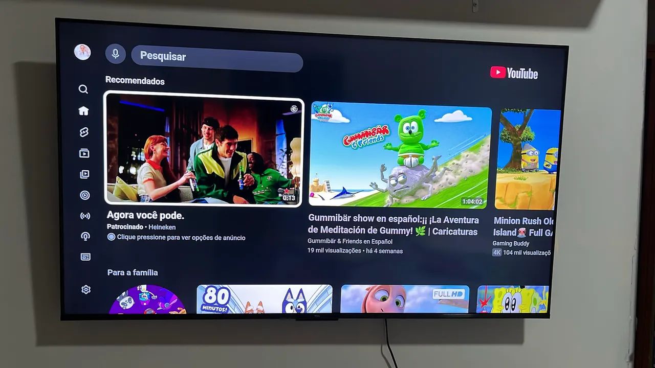 ? SMART TV TCL 55? - SEMI-NOVA | MENOS DE 1 ANO DE USO - Foto 2