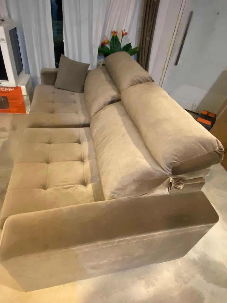 Sofá Cama Cinza - Foto 4