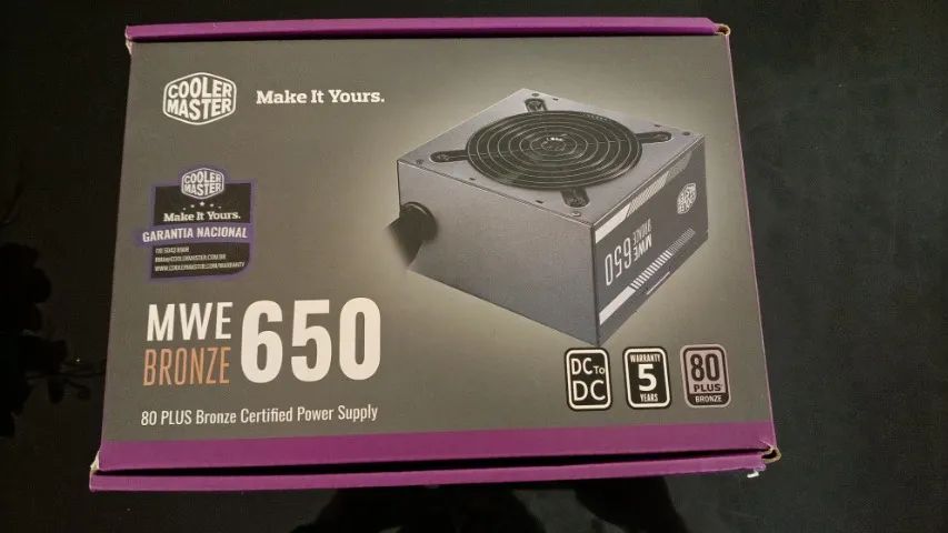 Fonte Cooler Master 650W 80 Plus Bronze original