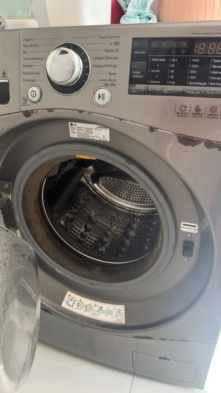 Máquina de lavar e secar LG 10kg - Foto 2