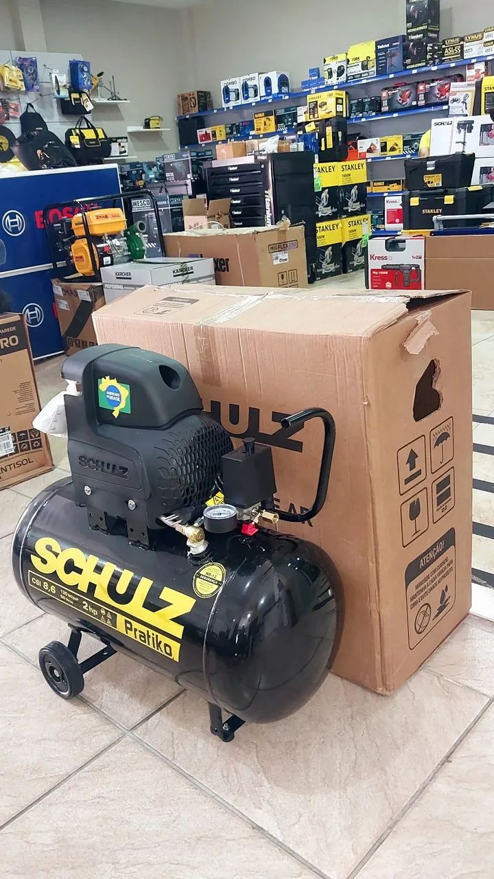 Compressor de ar 50L 2.0hp 8.7pcm Schulz (Loja/Novo) - Foto 3