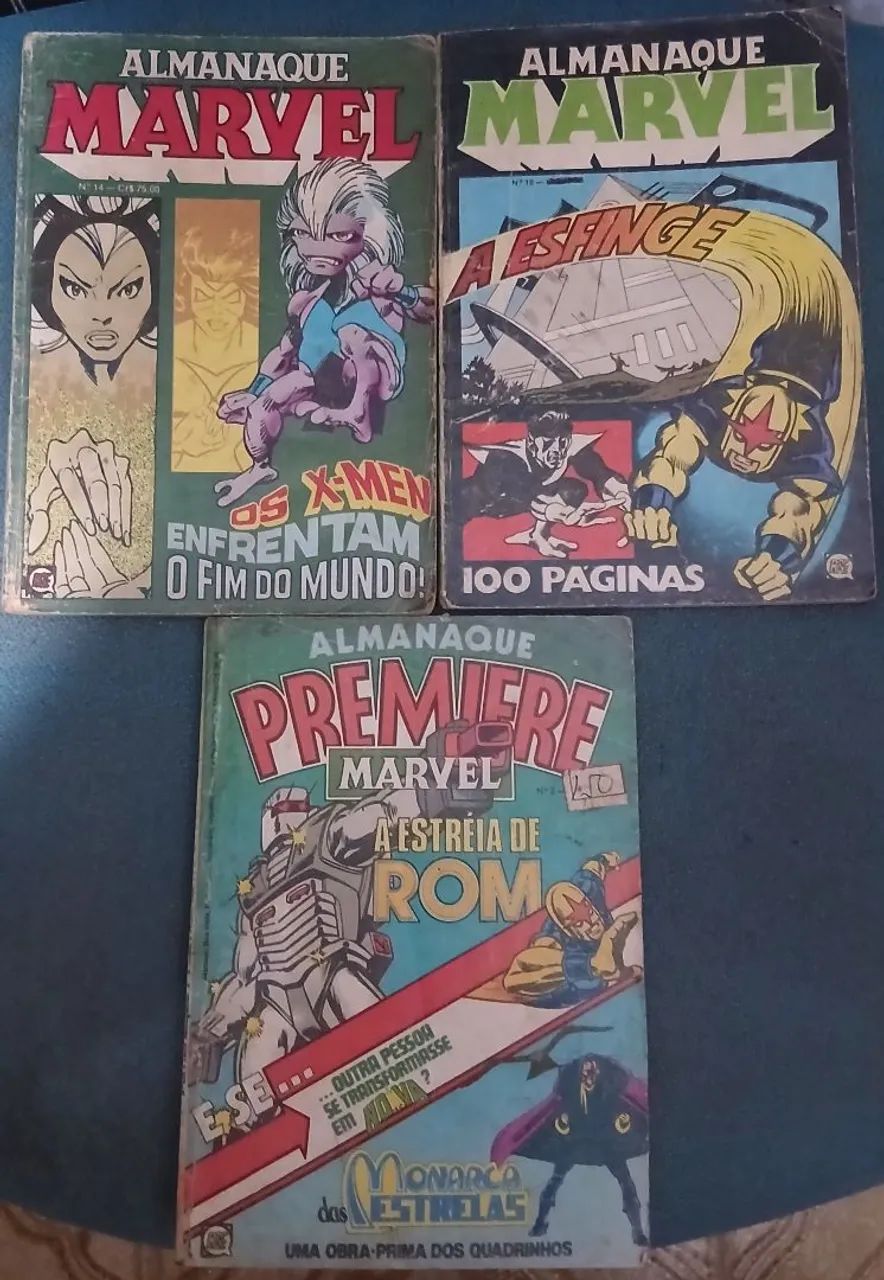 Gibis Almanaque marvel 10, 14 e Almanaque premiere marvel 2