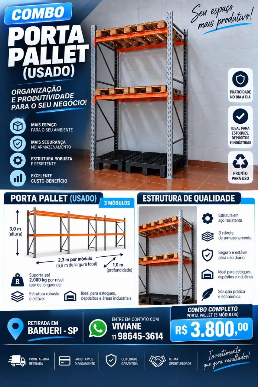 Porta Pallet - usado 