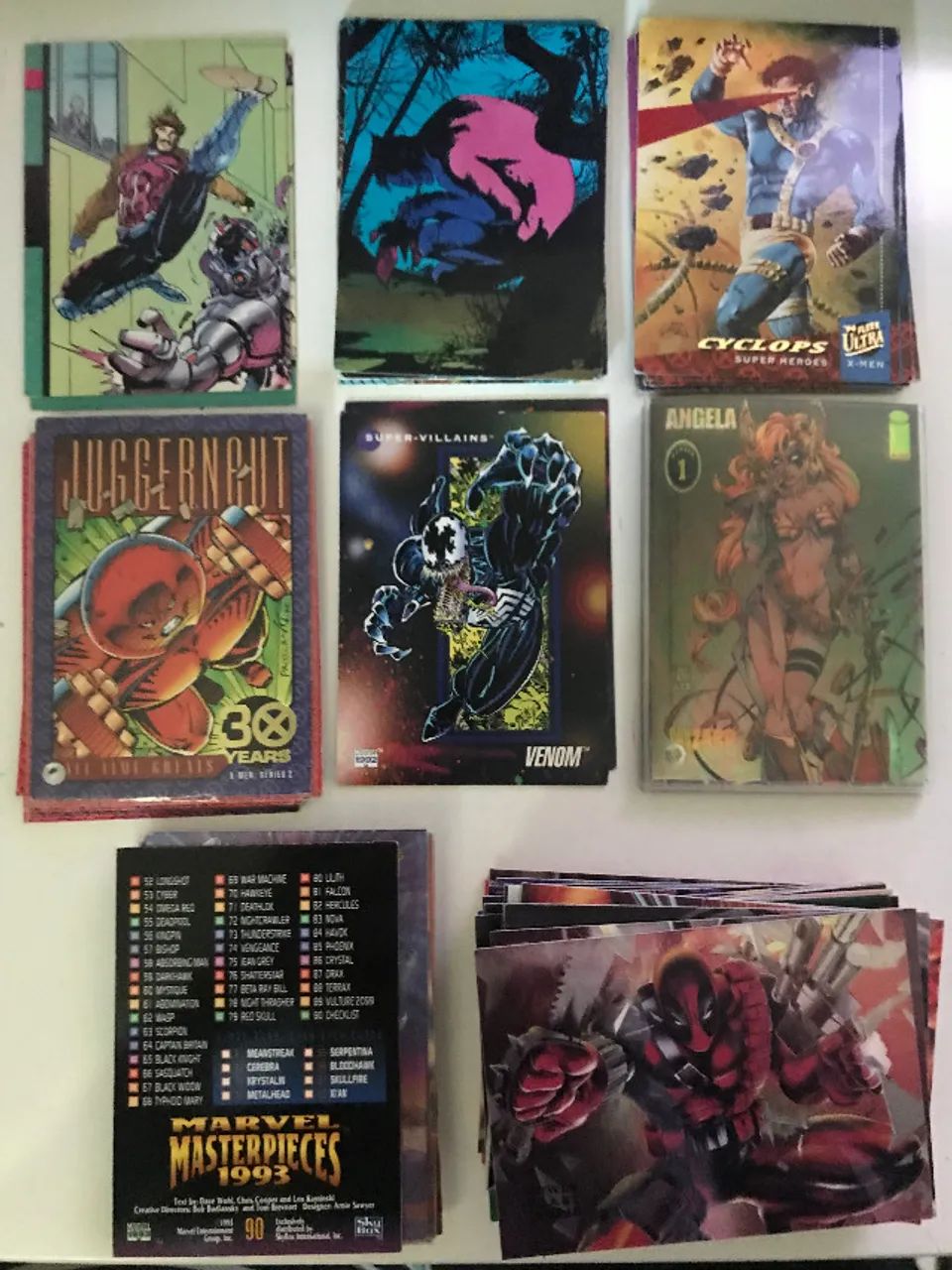 Coleção Lote Cards Avulsos Marvel DC Fleer Flair - Foto 5