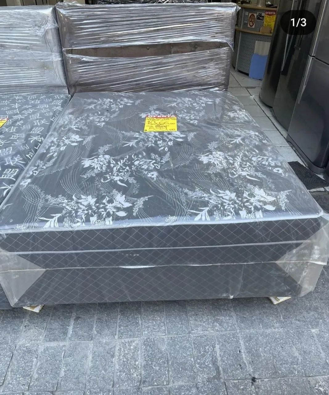 CAMA CASAL BOX CONJUGADA 20CM COM MOLAS ENSACADAS OU SEM FRETE GRÁTIS  - Foto 3