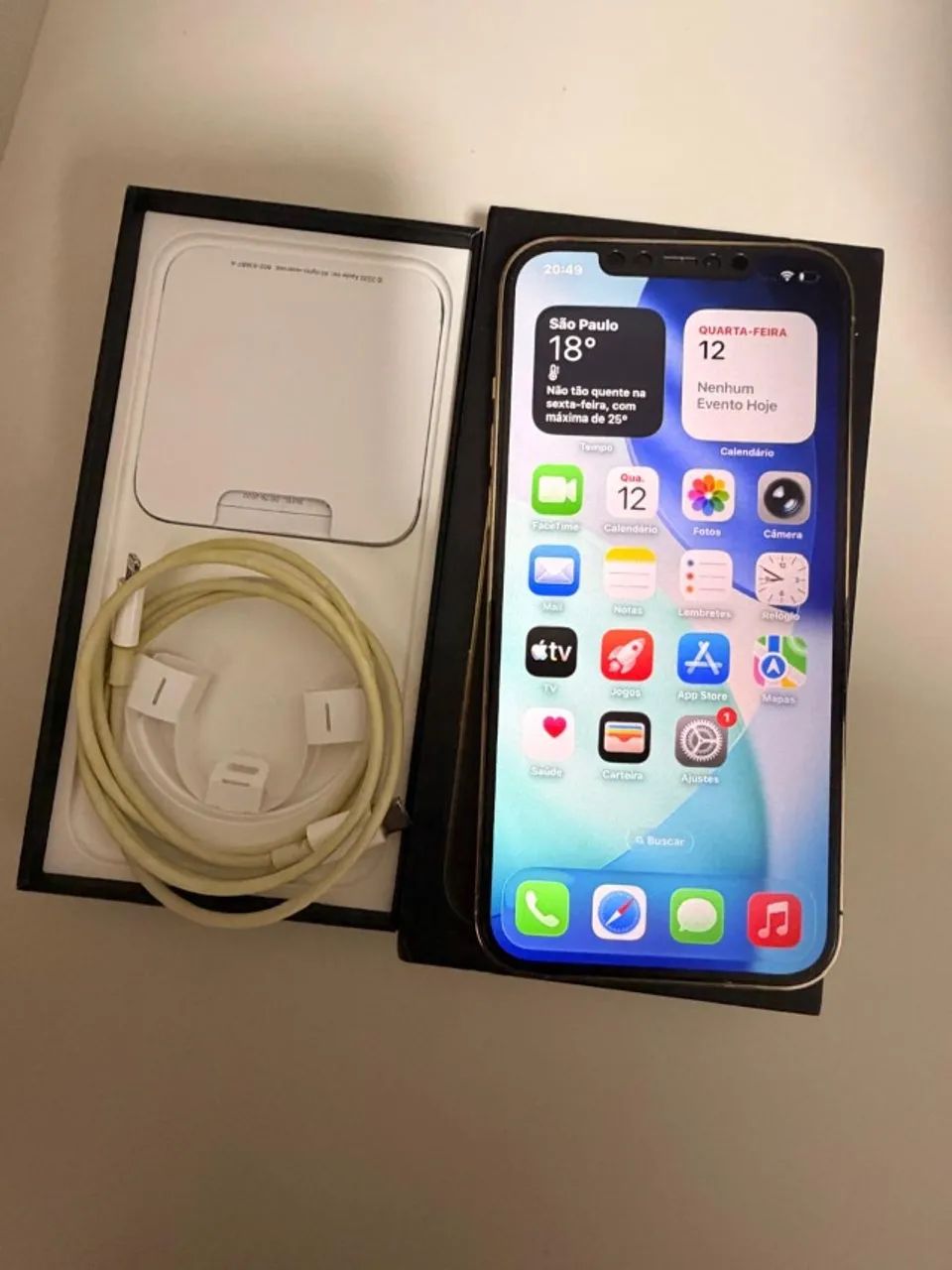iPhone 12 Pro Max 128GB Dourado + Caixa e Cabo - Foto 2