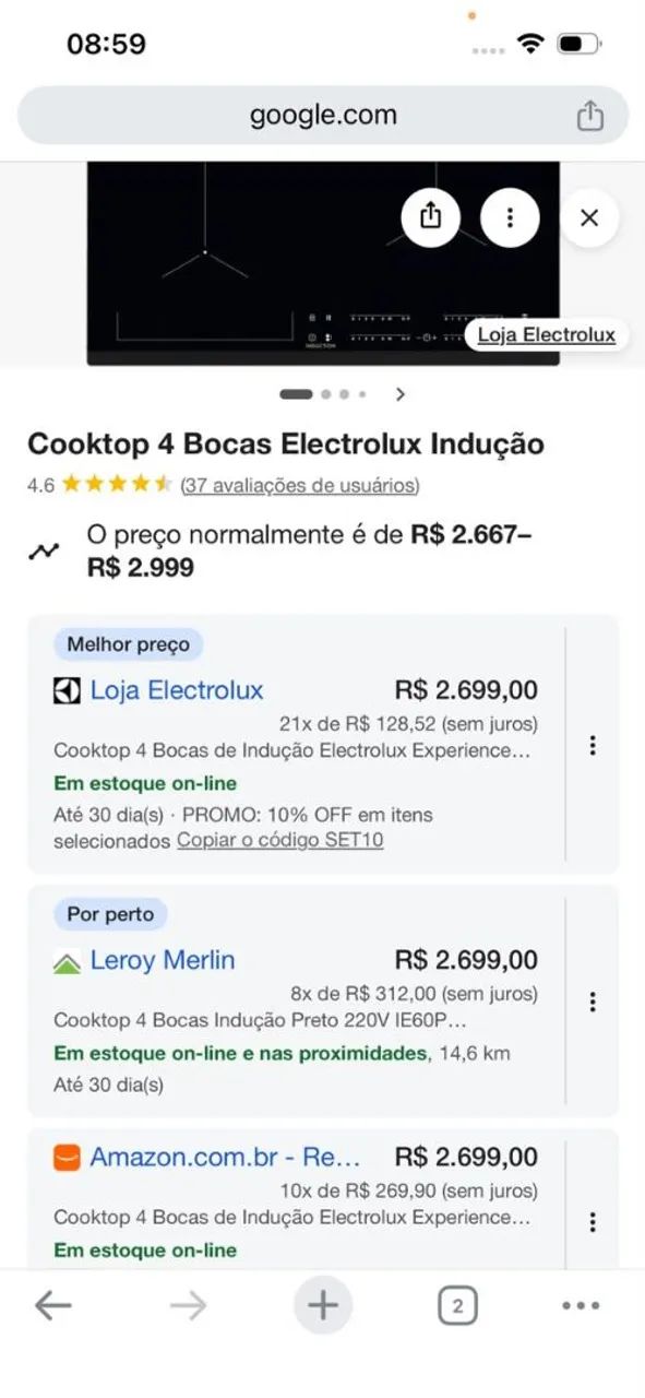 Fogao de indução - Foto 5