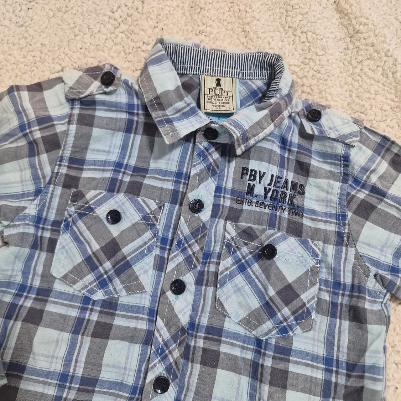 Camisa xadrez infantil - Foto 3