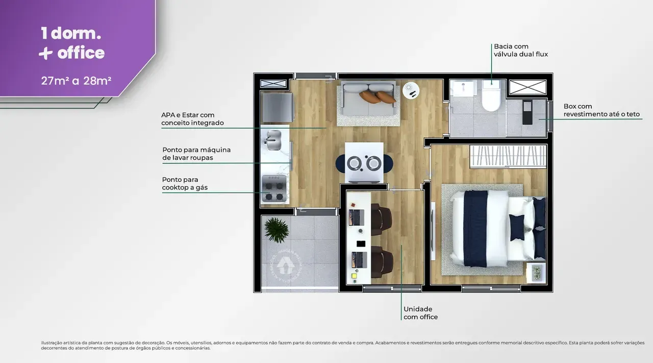 PLANTA 28m²
