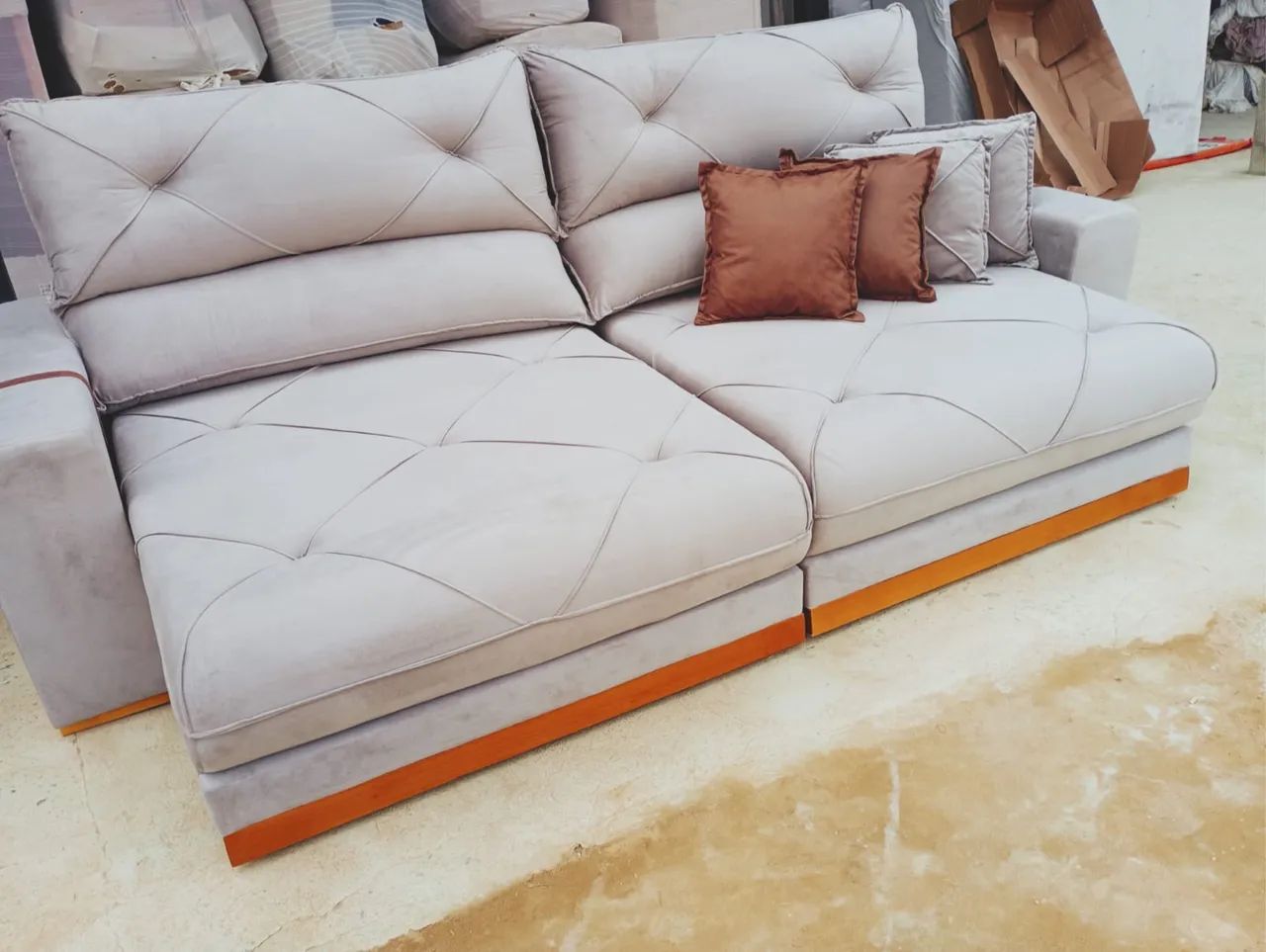 Sofa retratil 2,90m luxoo novo  - Foto 4