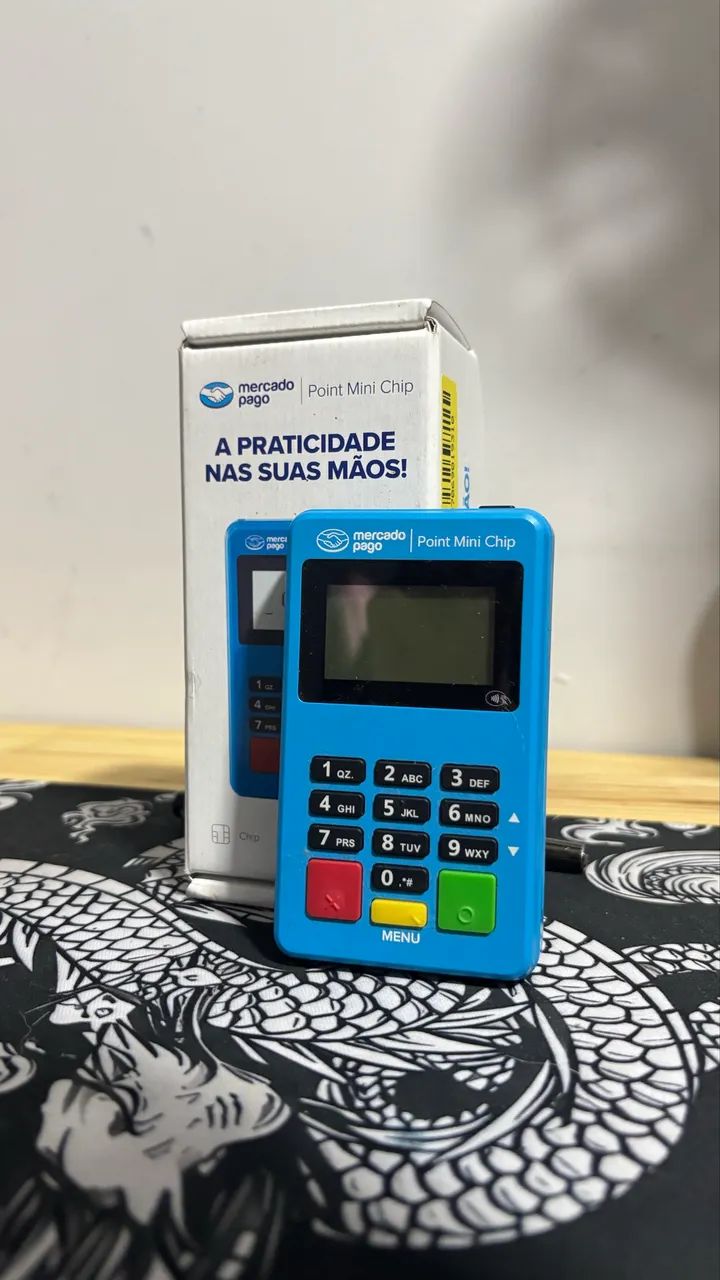 Maquininha de Cartão Mercado Pago Point Mini Chip (Com Wi-Fi e Chip) - Foto 3