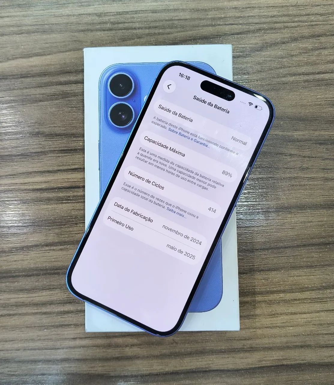 IPHONE 16 AZUL DE 128GB SUPER CONSERVADO  - Foto 4