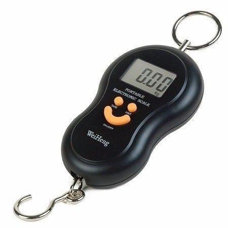 Balança Digital Com Gancho Suporta Até 50kg - Ideal para bagagem, pesca, etc