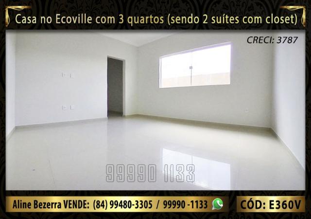 Casa no Ecoville com 3 quartos sendo 2 suítes com closet, e área gourmet - Foto 11