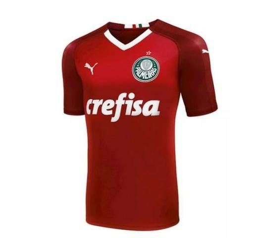 Camisa Palmeiras Goleiro Puma Azul Vermelha