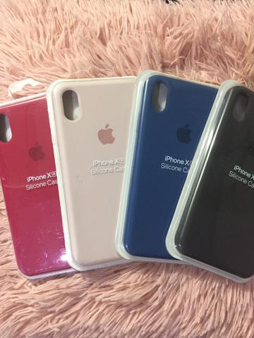 Capa silicone aveludada iPhone X:XS/XR e. 11
