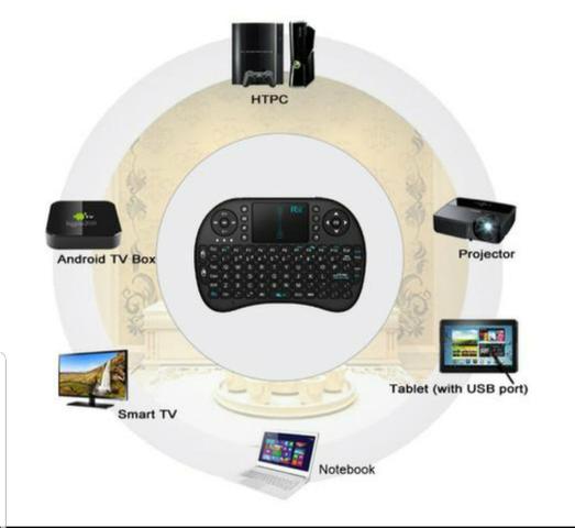 Teclado Sem Fio Para TV Smart Video Game,Pc e Notebook - Foto 4