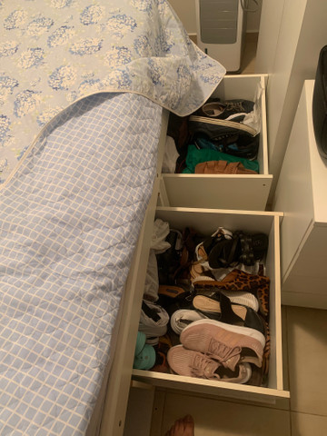Cama de mdf reforçado com colchão - Foto 2