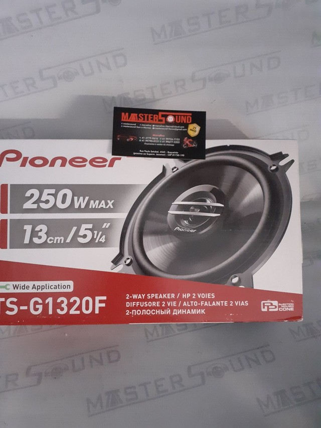 Par de alto falante. Pioneer. TS-G1320F. 5". 35RMS. 250watts. Garantia. Novo. Instalado.  - Foto 3