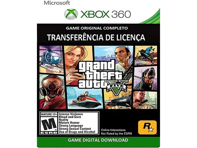 GTA 5 Xbox 360 em Português Jogo Original