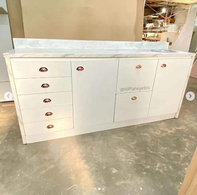 Kit Clínicas e Consultórios  - Armário Gabinete e Mesa em L - Sob Medida - Foto 2
