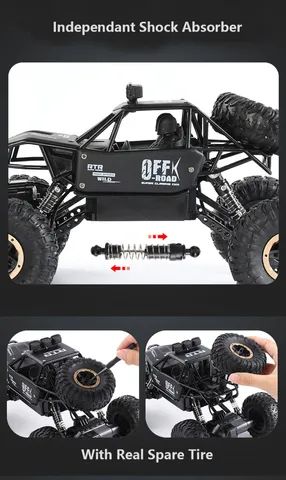 Carro controle Monster 4WD - Recarregável - Foto 4
