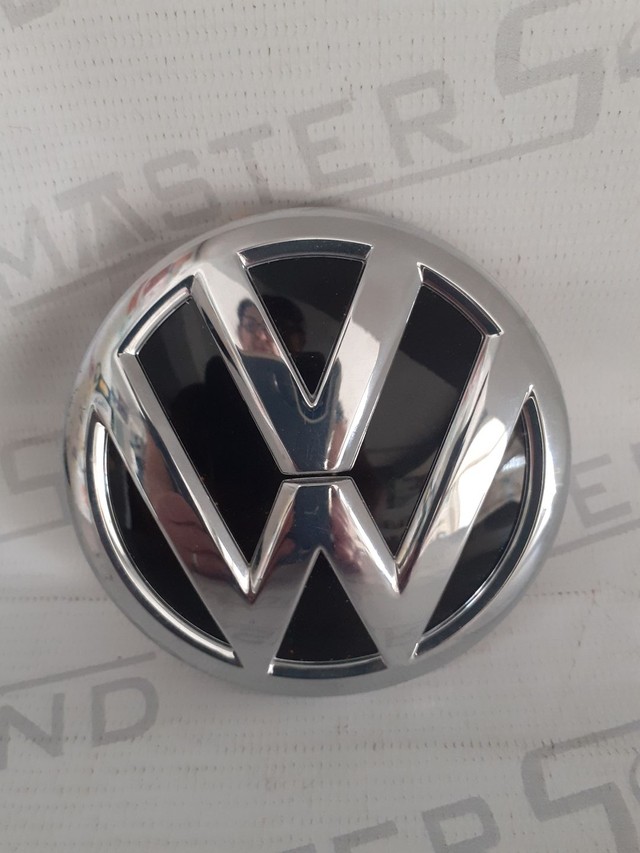 Emblema, logo marca. Original  grande. Cromado. Para: Gol/Parati/Saveiro.  Novo. 