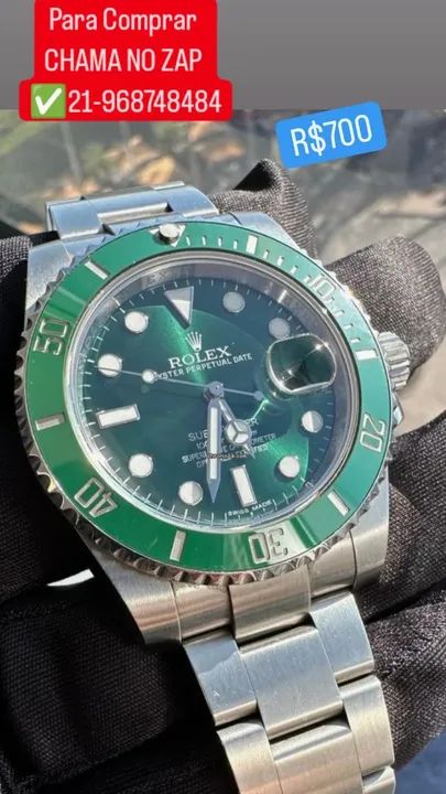 Relógio ROLEX SUBMARINER AUTOMÁTICO HULK DISPONÍVEL  - Foto 3
