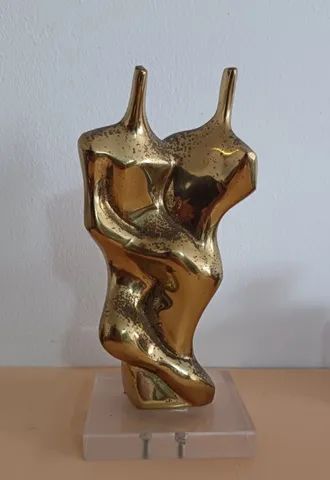 Escultura Bronze - 21,5 Cm - Casal