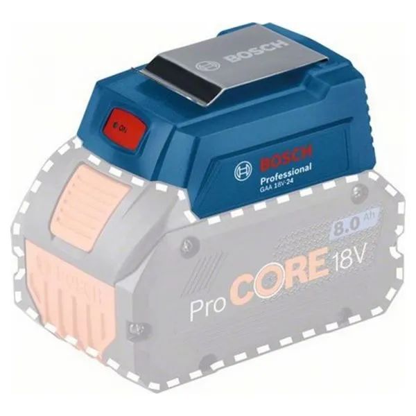 Adaptador Portátil USB Bosch GAA 18V-24 18V Sem Bateria - 1600A00J61