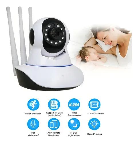 Câmera Wi-Fi 360 robo baba eletronica e segurança - Foto 3