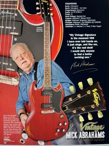 Vintage Sg Vs6mrma Mick Abrahams Signature - Foto 2