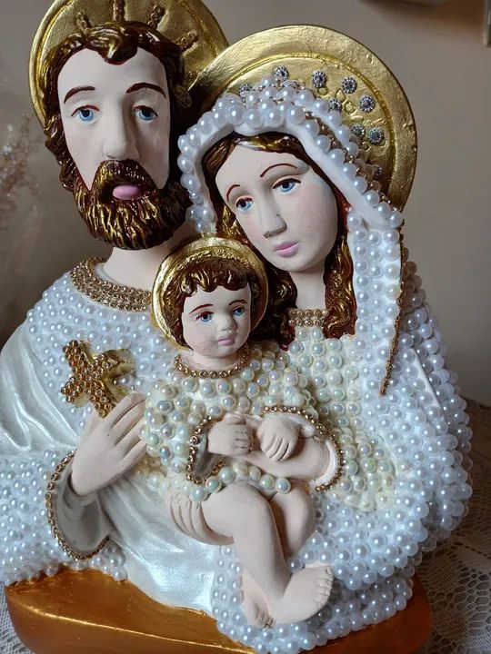 Imagem Artesanal Sagrada Família - Foto 4
