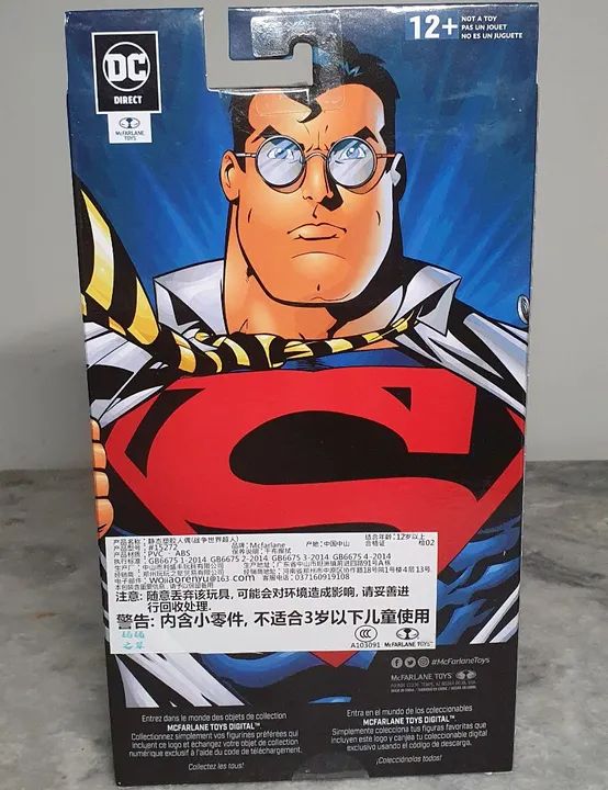 Superman mcfarlane original Lacrado our worlds at war  - Foto 3
