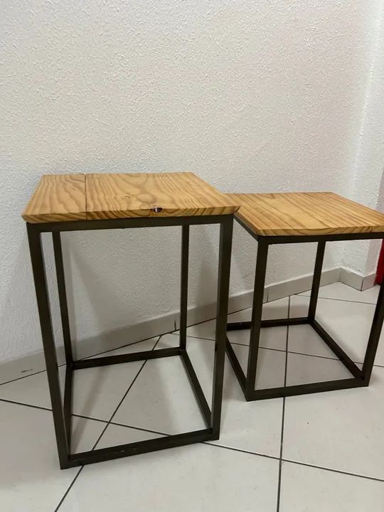 Banqueta Metalon e madeira  - Foto 5