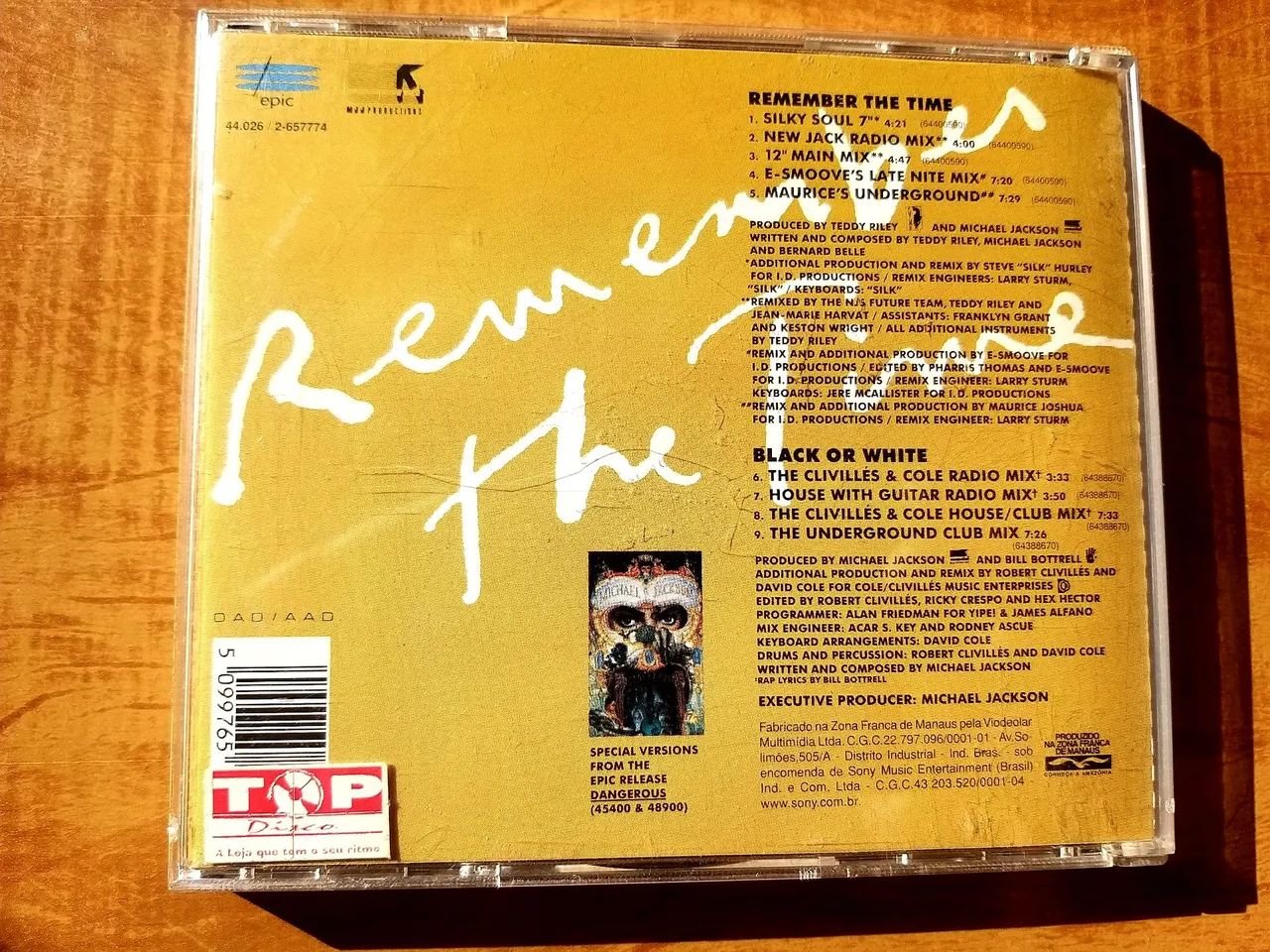 CD raro single Michael Jackson - Remember The Time + Black or White - Foto 2