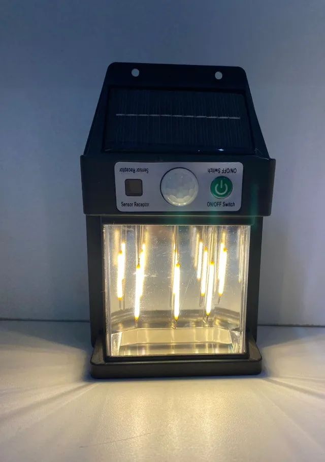 Luminária Led Solar com Sensor de Presença Para Parede Wall Lamp Loja Coimbra Computadores - Foto 5