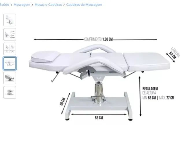 Poltrona Hidráulica para Clínicas de massagem, estética e outros... - Foto 4