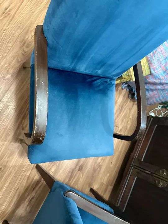 Par de Cadeiras de Jantar Azuis - Foto 3