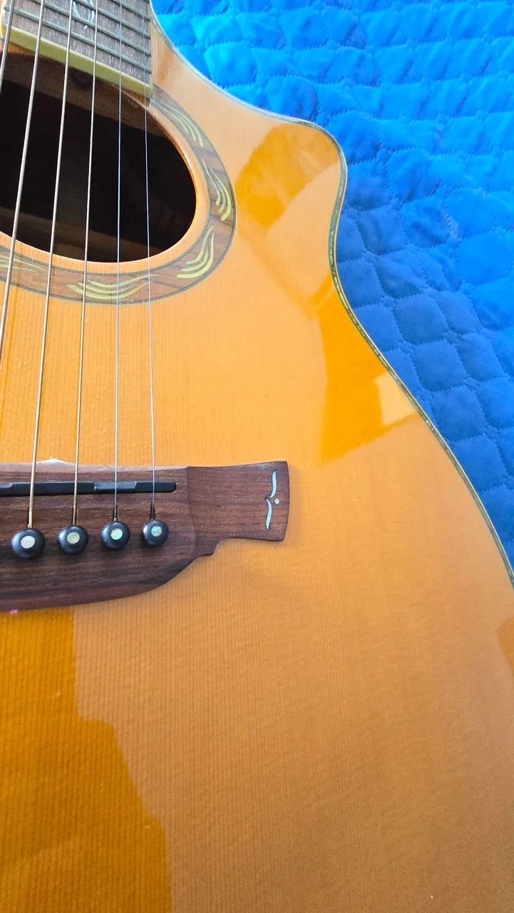 Violao Crafter SM-Rose eletroacustico usado - Foto 4