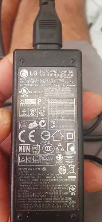 Fonte Carregador LG Original 19V 1,7A