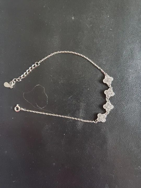 Pulseira de Prata 950 com Detalhes em Pedras