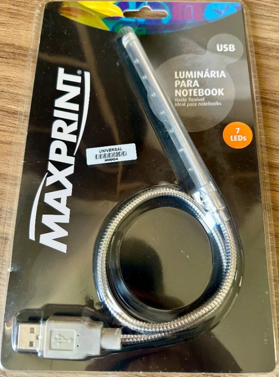 Luminária Usb Para Notebook Maxprint - 7 Leds - 603641 - Foto 2