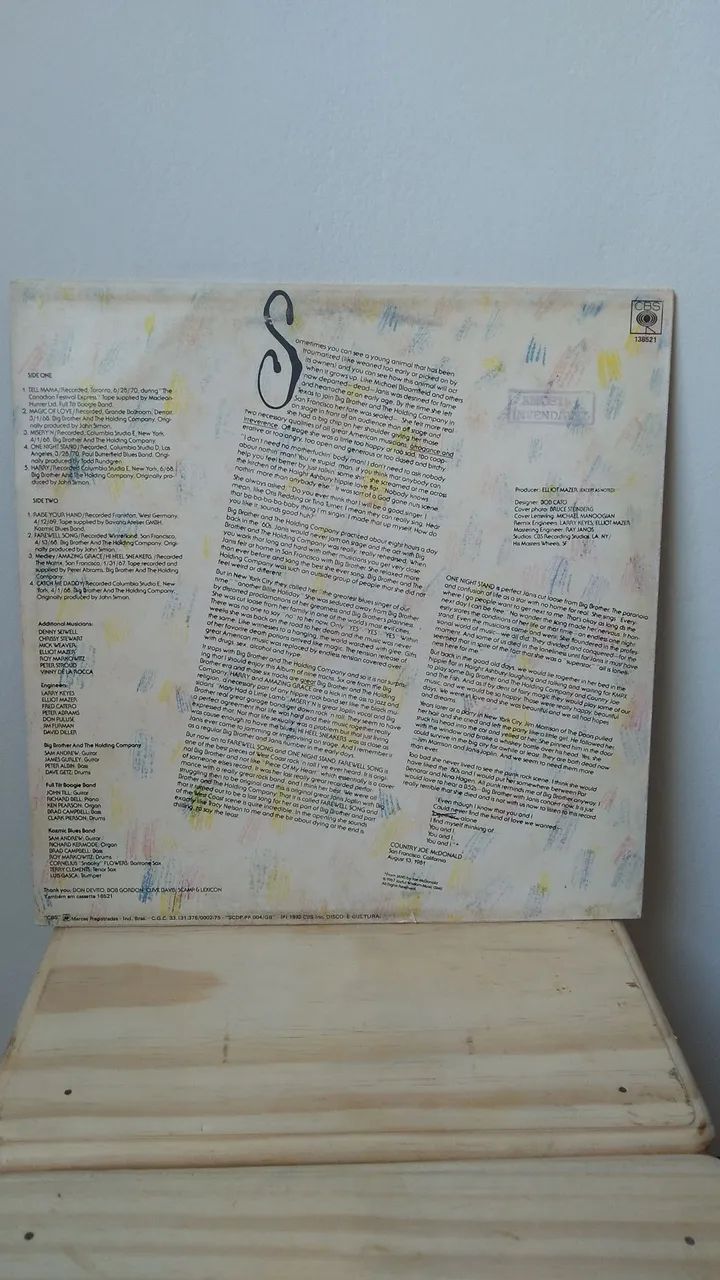 Disco vinil Janis Joplin Farewell Song LP - Foto 2