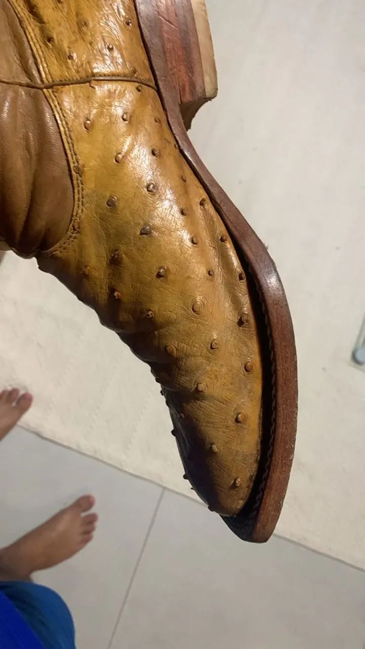 Botas de Couro de Avestruz - Foto 3
