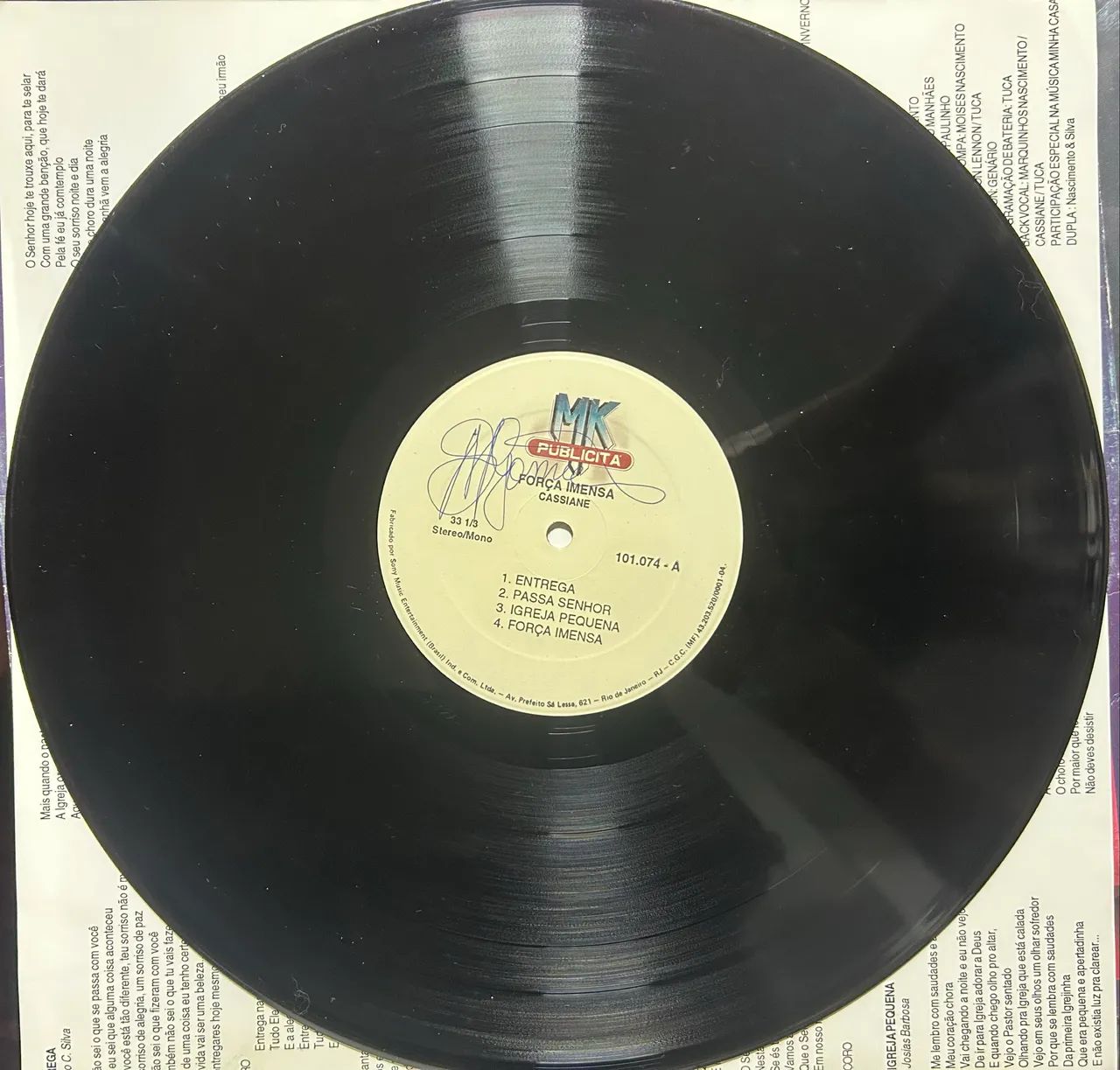 Lp vinil Cassiane força imensa gospel - CDs, DVDs etc - Conjunto