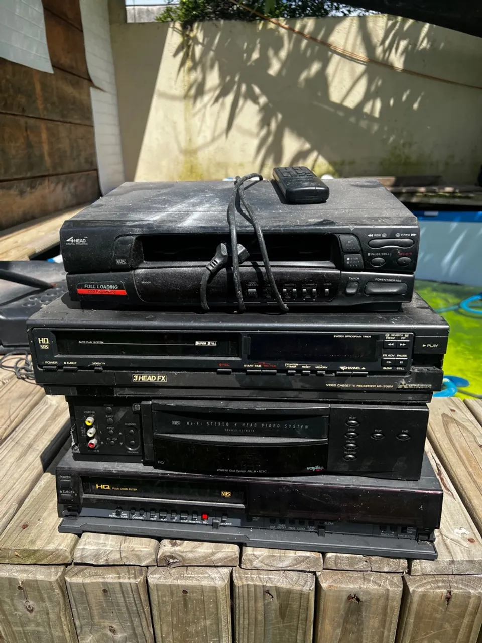 Lote de 4 Videocassete VHS - Para Retirar Peças