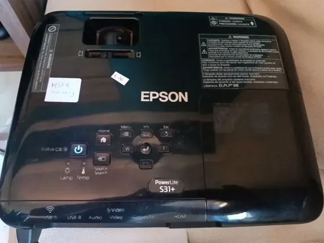 Retroprojetor Epson PowerLite S31+ (H719A) 110V preto - Foto 5