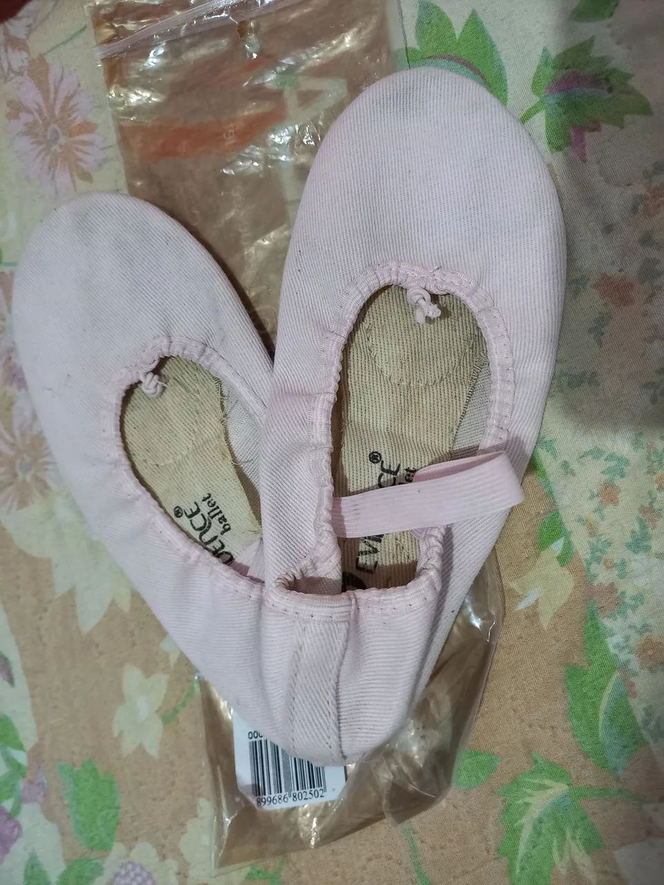 Sapatilha de Ballet e Meia Calça Infantil Rosa - Foto 2